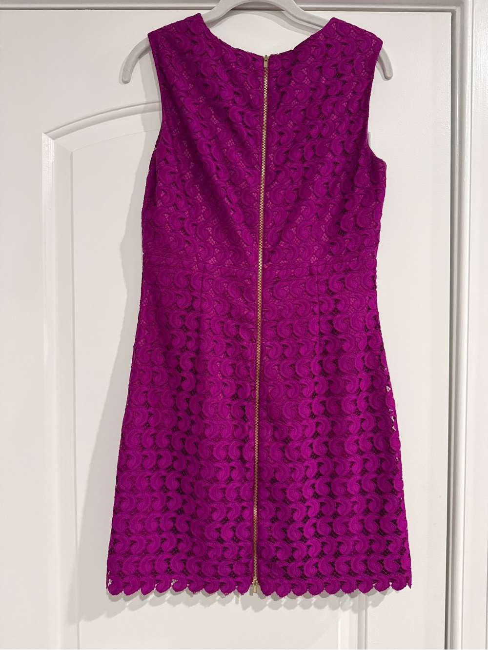 DVF Women's purple Lace Sleeveless Dress - Picture 2 of 3